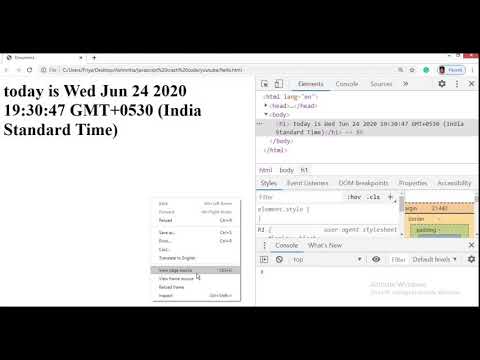 Add inline JavaScript to a HTML document...!!!