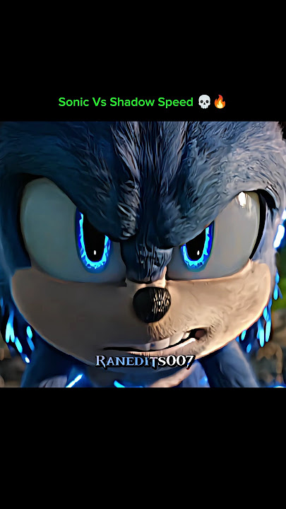 Sonic Vs Shadow Speed 💀😱 | sonic the hedgehog | #sonic #edit #shorts