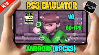 🔥NEW RPCS3 V6 ANDROID UPDATE BEST SETTINGS! - Ben 10 Ultimate Alien 60+FPS On RPCS3 Android🔥 screenshot 4