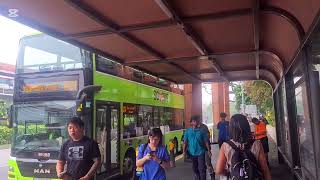 SMB5888H Sv 801. Depart Yishun MRT Stn Exit E. MAN A95 Euro 5 Demonstrator DD Bus. 28/09/26. SG❤️BUS