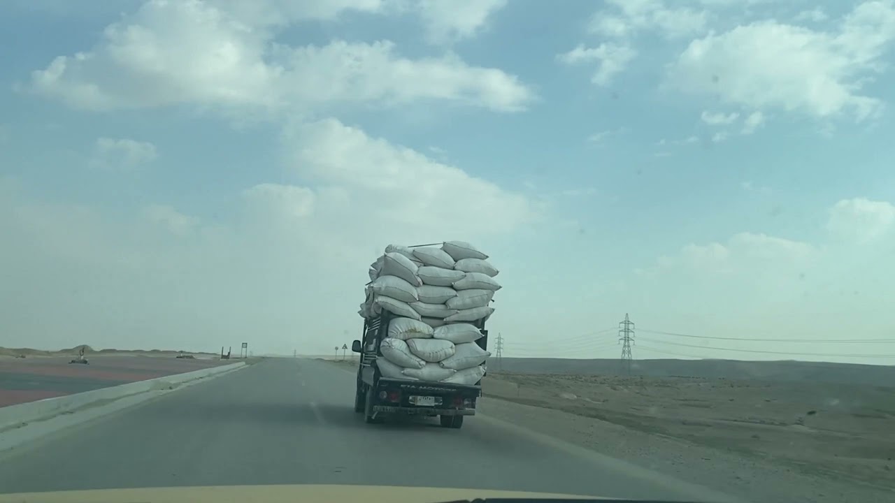 طريق خارجي  _ القائم _ راوه _ عنة _ حديثة _ البغدادي _ بغداد _ Drive with me highway (2k)