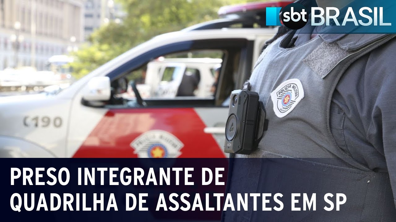 É preso integrante de quadrilha de assaltantes em São Paulo | SBT Brasil (13/10/23)