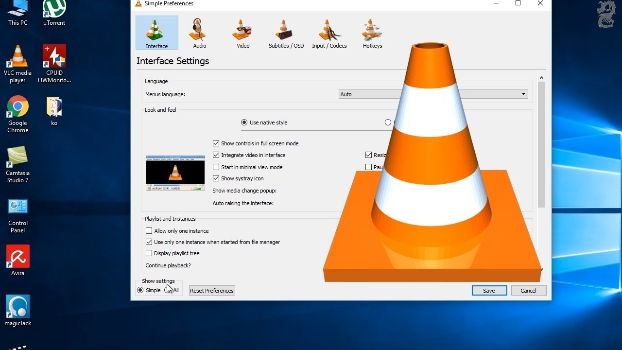 how to make vlc resume playback