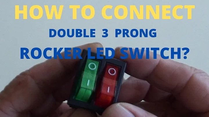 How To Connect Double 3 Prong Rocker Led Switch?