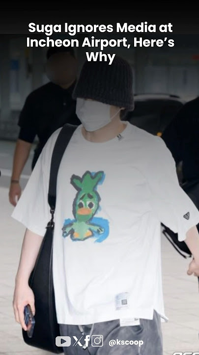 Suga Stays Silent at Airport Amid Tension with Korean Media #suga #kpopnews #bts #btsarmy #kpop