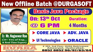 Basic Java Package Offline Training @ DURGASOFT screenshot 3