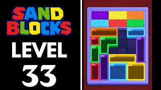 Sand Blocks: Drop Puzzle Level 33 Walkthrough 