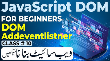 DOM addeventlistner | DOM Add Event Listner | JavaScript DOM course Urdu Hindi 2023
