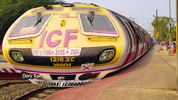 Magical Train of different types at classic Location