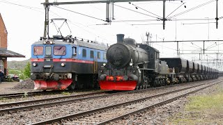 Historic Iron Ore Trains | Dm3 and Steam Locomotive R Järnvägsmuseet  Swedish Iron Ore Line 2022