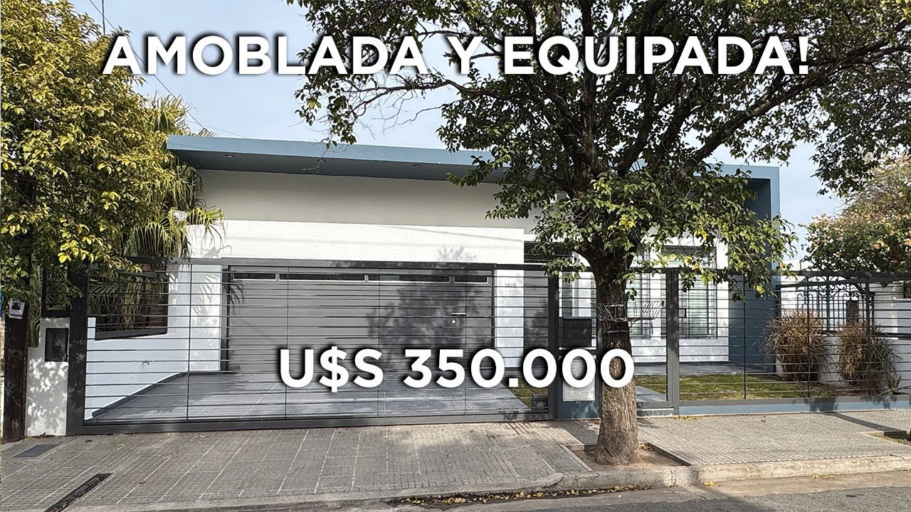 Casa de Categoría en Urca  TOTALMENTE AMOBLADA y equipada U$D350.000