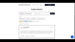 Everest Model Hub Demo: A decentralised AI model market place incentivizing the model Creators screenshot 5