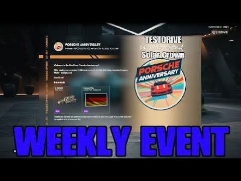 TESTDRIVE Unlimited Soler Crown- Weekly Event PORSCHE ANNIVERSARY