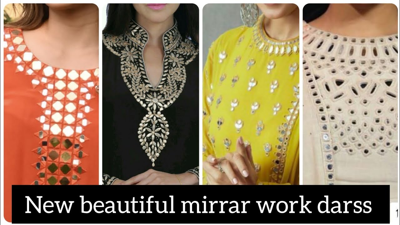 New beautiful mirrar work darss dezin #viralvideo #fashion #dress #design 