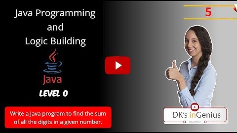Java program to find the sum of all the digits in a given number
