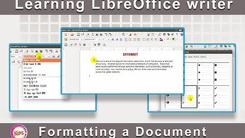 Learning LibreOffice writer: Formatting a Document