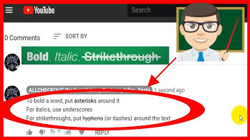 The 3 YouTube Comment Formatting Effects (Bold, Italics, Strikethrough) 2019