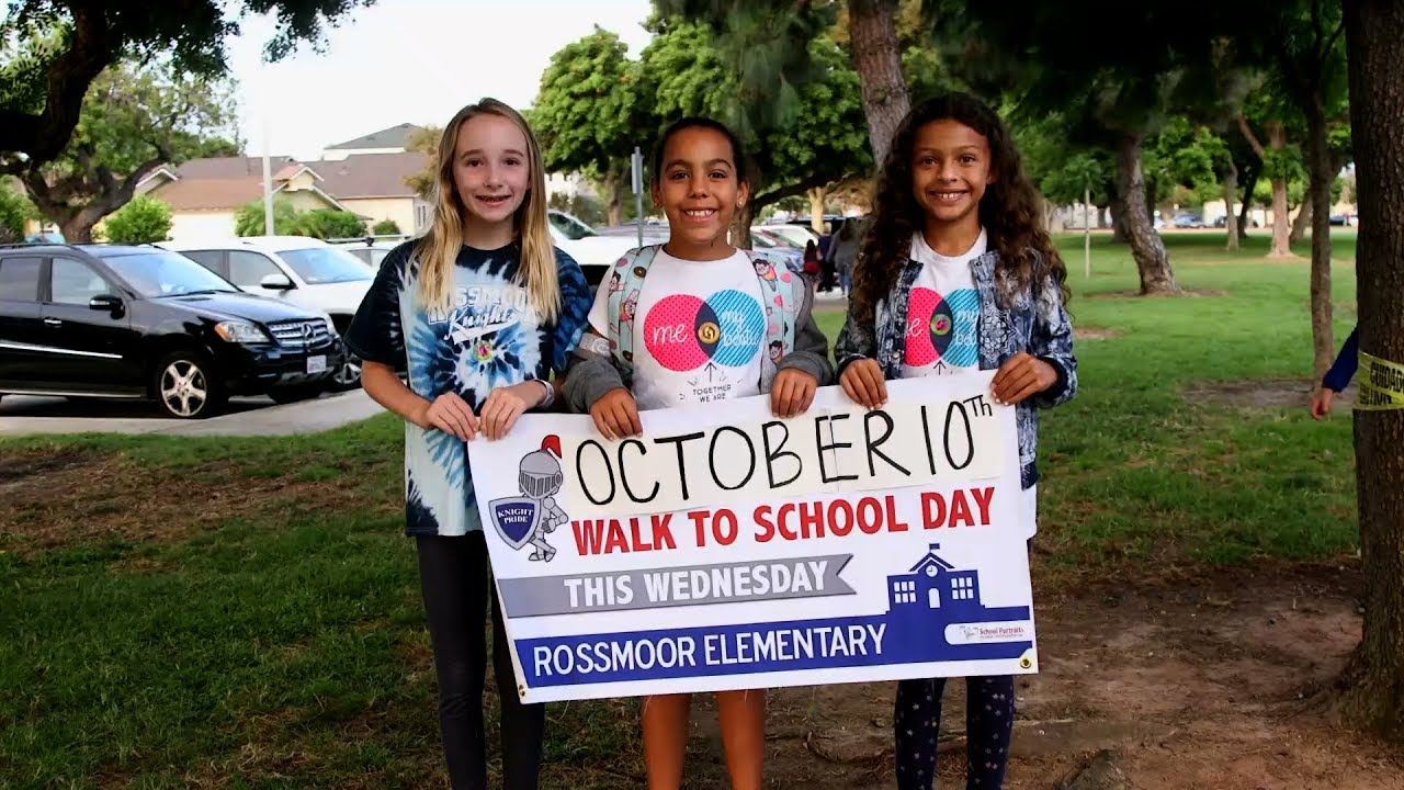 Rossmoor Knights Walk to School Day YouTube