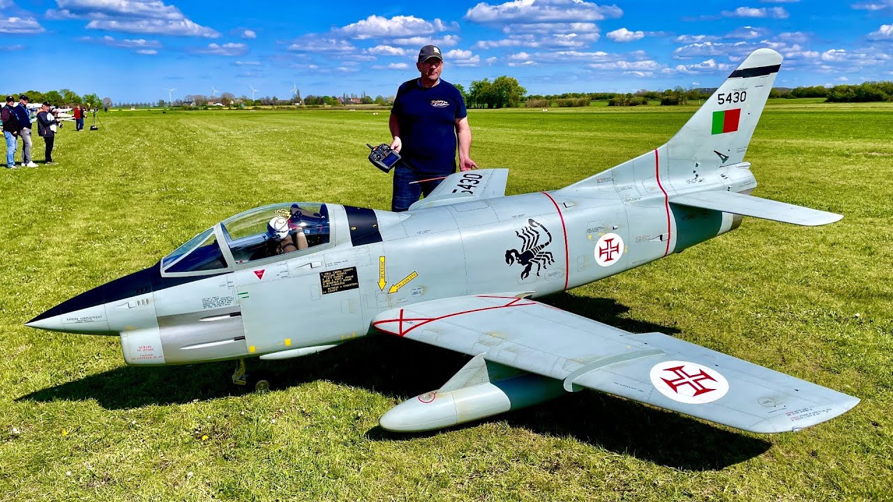 Giant XXXL Fiat G 91 RC Turbine Model Scale 1 2 7 Flight Demo From giant-xxxl-fiat-g-91-rc-turbine-model-scale-1-2-7-flight-demo-from