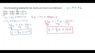 System of Equations with Decimals