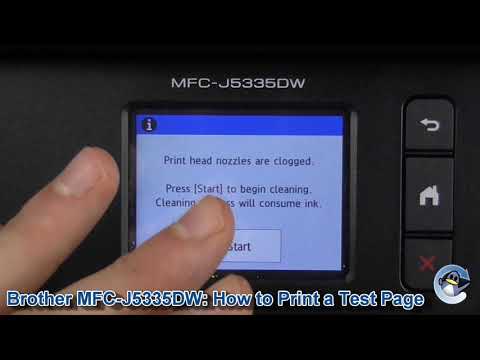 Brother MFC-J5335DW: How to Print a Nozzle Check Quality Test Page