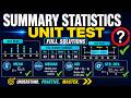 Khan Academy Summary Statistics Unit Test | Full Step-by-Step Solutions