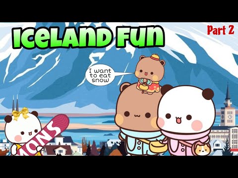 Vacation: ICELAND fun🏔️(part 2)| bubu dudu peach Goma Panda Bear Kittensisland