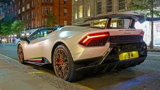 CRAZY Lamborghini Huracan Performantes TAKING OVER London! LOUD Sounds!