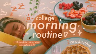 my college morning routine ☾✧･ﾟ: