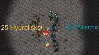 Can 25 Wraiths break through 25 Hydralisks