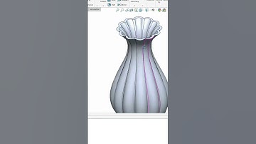 SolidWorks Flex Vase in 60 Seconds! 😍 | 3D Design Magic #shorts