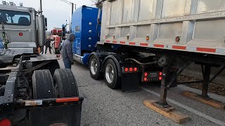 Highway Rescue: Loaded Farm Truck Loses an Axle Going Down the Highway.