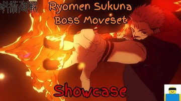 Ryomen Sukuna Boss Moveset || Jujutsu Kaisen || JJS Skill Builder Showcase