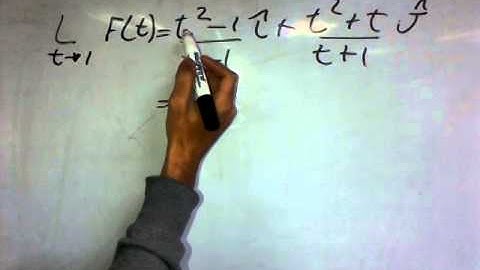 Limites de funciones vectoriales