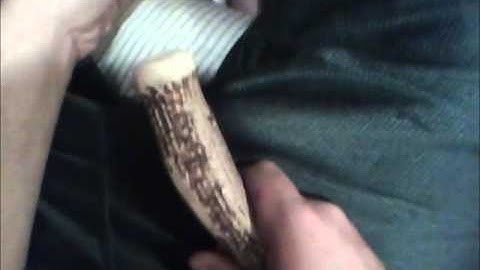 Knapping a slab with indirect percussion (part 3)