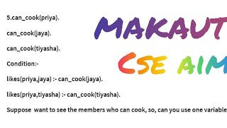 AI LAB #prolog #makaut #CSE/IT/AIML