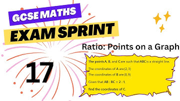 GCSE Maths Exam Sprint Series 17 Ratio: Points on a Graph ✅