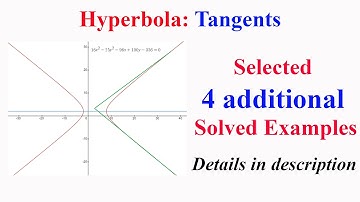 Hyperbola Tangents Level 1: 4 Additional solved examples (details in description)