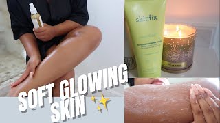HOW TO GET SOFT GLOWING MOISTURIZED SKIN! The Best Summer Routine + Tips For Uneven Skin & Dry Skin screenshot 1