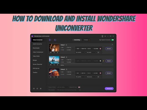 How To Download And Install Wondershare Uniconverter | Video Converter | Mr. TechWonder