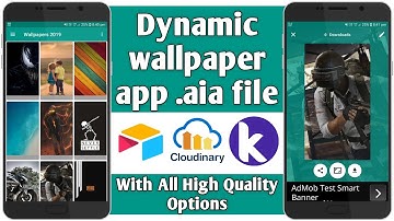Dynamic wallpaper app aia file | Best wallpaper app made in kodular | Tech Developer