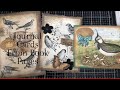 Bird Book Junk Journal Cards - Using Up Book Pages