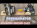 Dinamo mesin cuci dan kompresor kulkas (refrigerator) yang rusak jadi kompresor angin mini