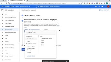 Google Cloud Platform - Create a Service Account