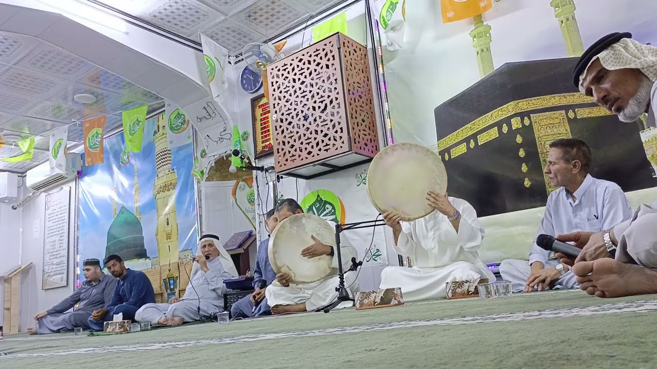 مديح  تكيه مسجد الشيخ عبد القادر الجيلاني  في كركوك  السيد ياسين ابو طه و السيد أبو عزيز الجنابي