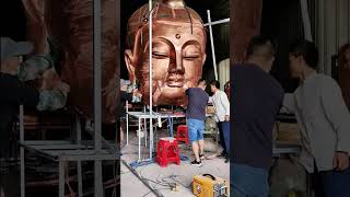 The Hidden Magic Behind a Red Bronze Buddha Statue – Don’t Miss This Masterpiece!#kigaart#dinhlamtoi