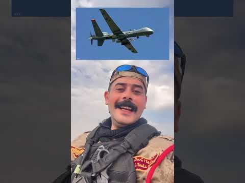 طيارة مسيرة في صحراء الانبار ع كلن متخوف ج ج