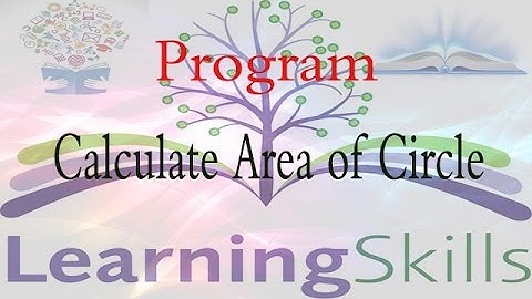 C Program to calculate area of circle hindi.