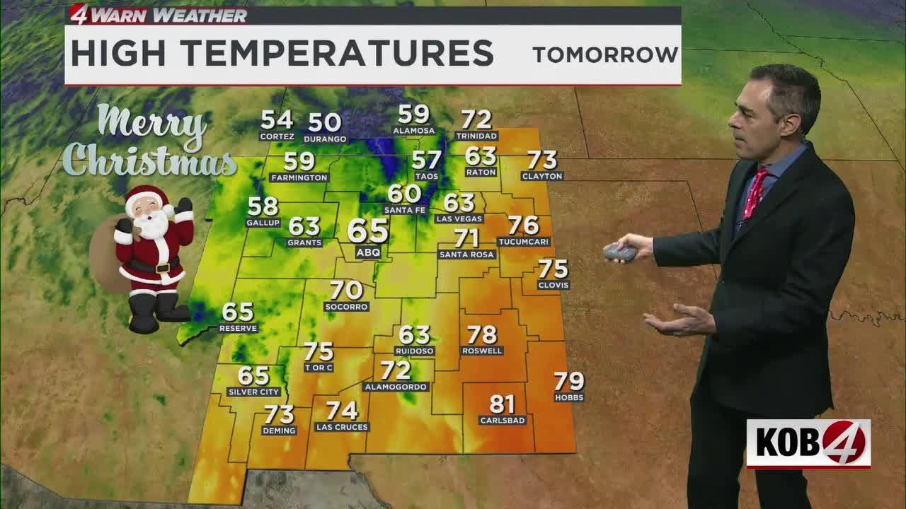 Алан Шумейкер: Прогноз погоды на канун Рождества в Нью-Мексико