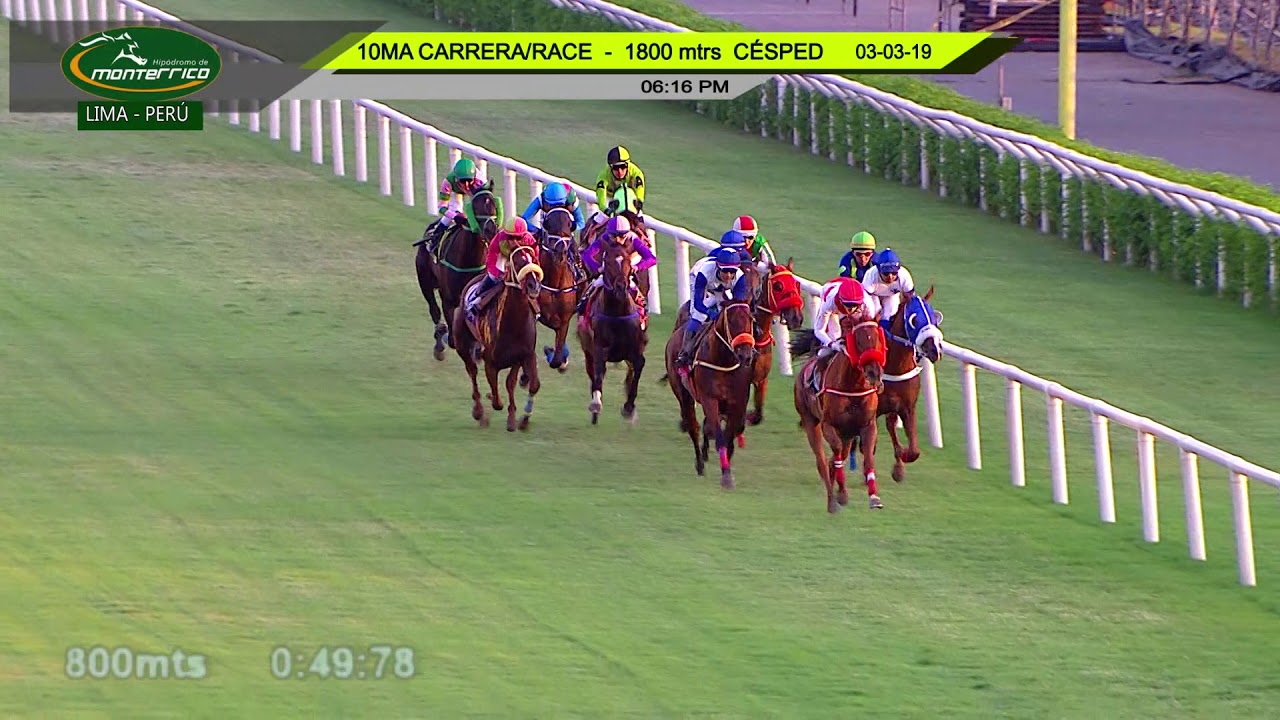 Hipódromo de Monterrico - 10ma. Carrera 03MARZO19 jockey club del perú facebook